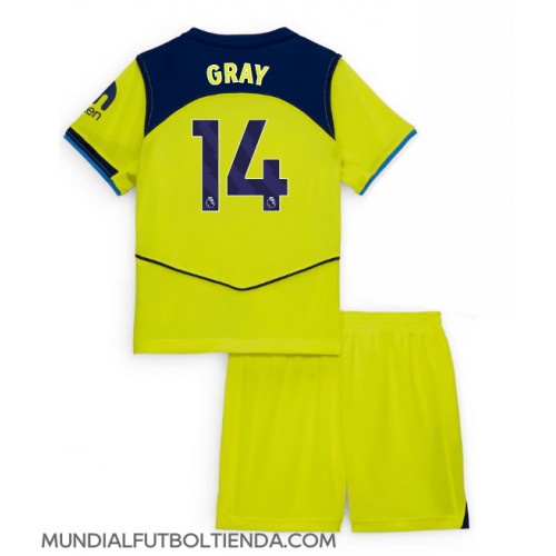 Camiseta Tottenham Hotspur Archie Gray #14 Tercera Equipación Replica 2025-26 para niños mangas cortas (+ Pantalones cortos)
